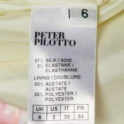 Pre Owned Peter Pilotto Blue Abstract Print Silk Mira Mini Dress S