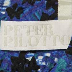 Pre Owned Peter Pilotto Blue Abstract Print Silk Mira Mini Dress S