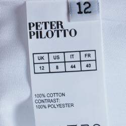 Pre Owned Peter Pilotto White Sleeveless Blouse S