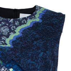 Pre Owned Peter Pilotto Multicolor Print Criss Cross Sleeveless Dress M