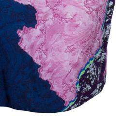 Pre Owned Peter Pilotto Multicolor Print Criss Cross Sleeveless Dress M