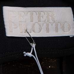 Pre Owned Peter Pilotto Metallic Floral Lurex and Jacquard Tapered Trousers S