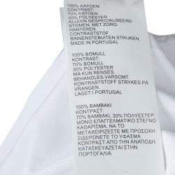 Pre Owned Peter Pilotto White Lace Detail Long Sleeve  Eero Blouse M