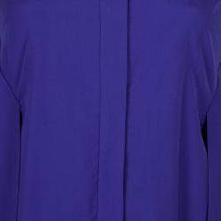 Peter Pilotto Blue Broderie Anglaise Sleeveless Shirt M