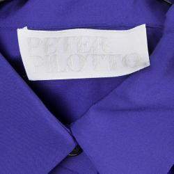 Peter Pilotto Blue Broderie Anglaise Sleeveless Shirt M