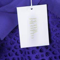 Peter Pilotto Blue Broderie Anglaise Sleeveless Shirt M