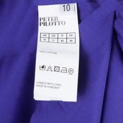 Peter Pilotto Blue Broderie Anglaise Sleeveless Shirt M