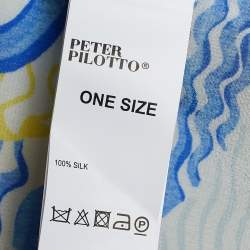 Peter Pilotto Multicolor Digital Abstract Printed Silk Kaftan Dress One Size 