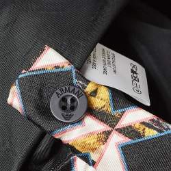 Pre Owned Peter Pilotto Multicolor Printed Silk Ruffled Knee-Length Skirt S