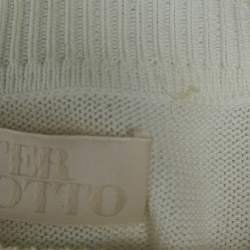 Peter Pilotto White Patterned Knit Full Sleeve Sweater M