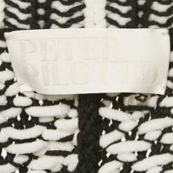 Peter Pilotto Beige Cable Knit Intarsia Poncho M