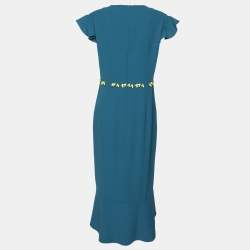 Peter Pilotto Blue Crepe Dress M