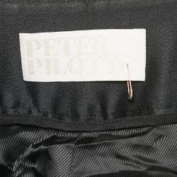 Peter Pilotto Black/Multicolor Jacquard Wide-Leg Pants M