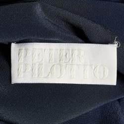 Peter Pilotto Blue Silk Pleated Blouse S