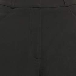 Peter Pilotto Black Crepe Panel Detail Wide Leg Trousers S