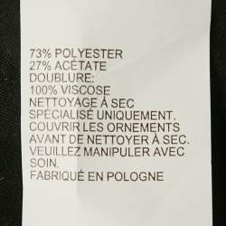 Pre Owned Peter Pilotto Navy Blue Brocade Wide Leg Pants L