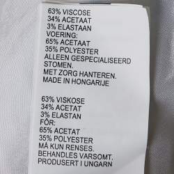 Pre Owned Peter Pilotto White Embroidered Crepe Sleeveless Dress M