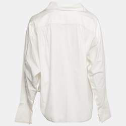 Peter Pilotto White Cotton Asymmetric Blouse M