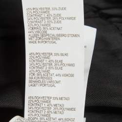 Pre Owned Peter Pilotto Black Jacquard Tiered Mini Dress M