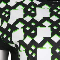 Peter Pilotto Black Geometric Print T-Shirt S