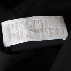 Pre Owned Peter Pilotto Black Embroidered Embellished Cotton Sleeveless Blouse L 