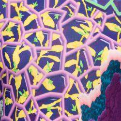 Pre Owned Peter Pilotto Multicolor Marine Print Jersey Long Sleeve Bodycon Dress S