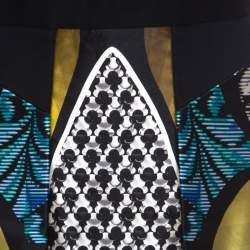 Peter Pilotto Multicolor Printed Silk Satin Anita Skirt S 