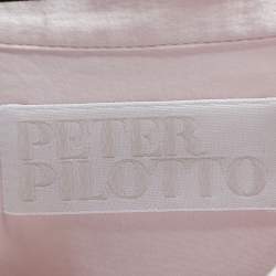 Peter Pilotto Multicolor Striped Cotton Cutout Sleeve Detail Shirt S