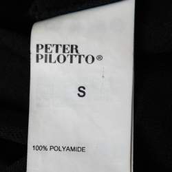 Pre Owned Peter Pilotto Black Jacquard Knit Off-Shoulder Dress S