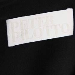 Pre Owned Peter Pilotto Multicolour Printed Crepe Paneled Long Dress M