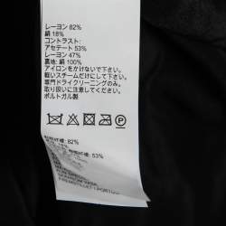 Pre Owned Peter Pilotto Black Velvet Off-Shoulder Cocktail Dress L