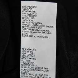 Pre Owned Peter Pilotto Black Velvet Off-Shoulder Cocktail Dress L