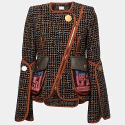 Peter Pilotto Black Panelled Tweed Jacket M