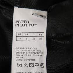 Peter Pilotto Black Panelled Tweed Jacket M