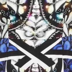 Pre Owned Peter Pilotto Multicolor Print Crepe Strapless Mini Dress M