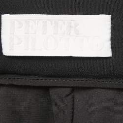 Peter Pilotto Black Velvet Asymmetrical Maxi Skirt S