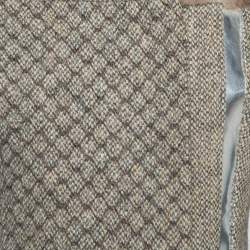 Peter Pilotto Beige Leather and Mink Fur Trim Wool Mid-Length Coat M
