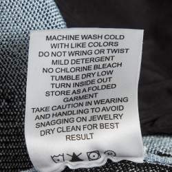 مملوكة مسبقًا PH5 Black Knit and Poplin Elsa Mixed Media Midi Dress S