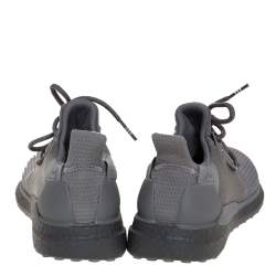 Pharrell Williams x Adidas Grey Cotton Knit Solar Hu Sneakers Size 36.5