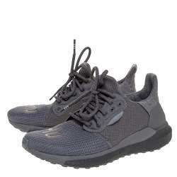 Pharrell Williams x Adidas Grey Cotton Knit Solar Hu Sneakers Size 36.5