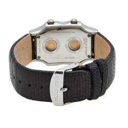 Philip Stein White Stainless Steel Leather Teslar Women's Wristwatch 27 mm