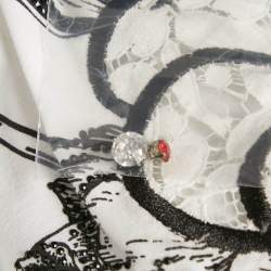 Philipp Plein Couture White Deer Embellished Cotton Mini Dress L