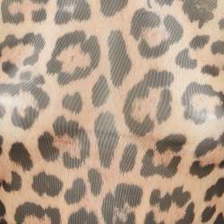 Pre Owned Philipp Plein Leopard Print Stretch Mesh Semi Sheer Top and Leggings Set S
