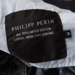 Philipp Plein Limited Edition Indigo Denim Rockstud Embellished Fitted Jeans M 
