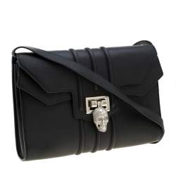 Pre Owned Philipp Plein Black Leather Hannah Shoulder Bag