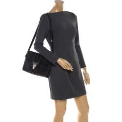 Pre Owned Philipp Plein Black Leather Hannah Shoulder Bag