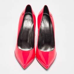 Philipp Plein Rose Pink Patent Leather Pointed Toe Pumps Size 40