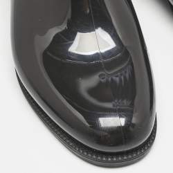 Pre Owned Philipp Plein Black Rubber Marguerite Ankle Boots Size 40