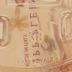Pre Owned Philipp Plein Transparent Jelly Slingback Flats Size 38
