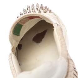 Philipp Plein Cream Python Embossed Leather Spike Slip On Sneakers Size 42.5